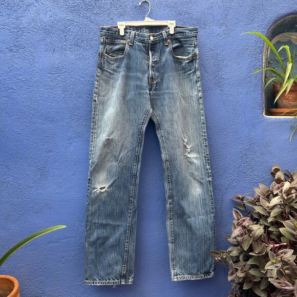 levi's distressed 501s - Picture 1 of 6